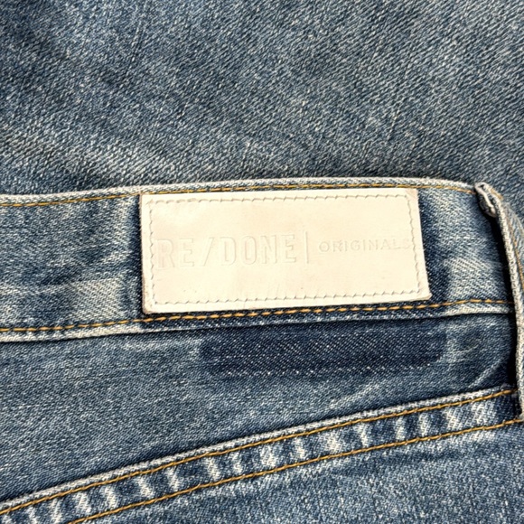 Re/Done High Rise Ankle Crop Jeans - Picture 4 of 8